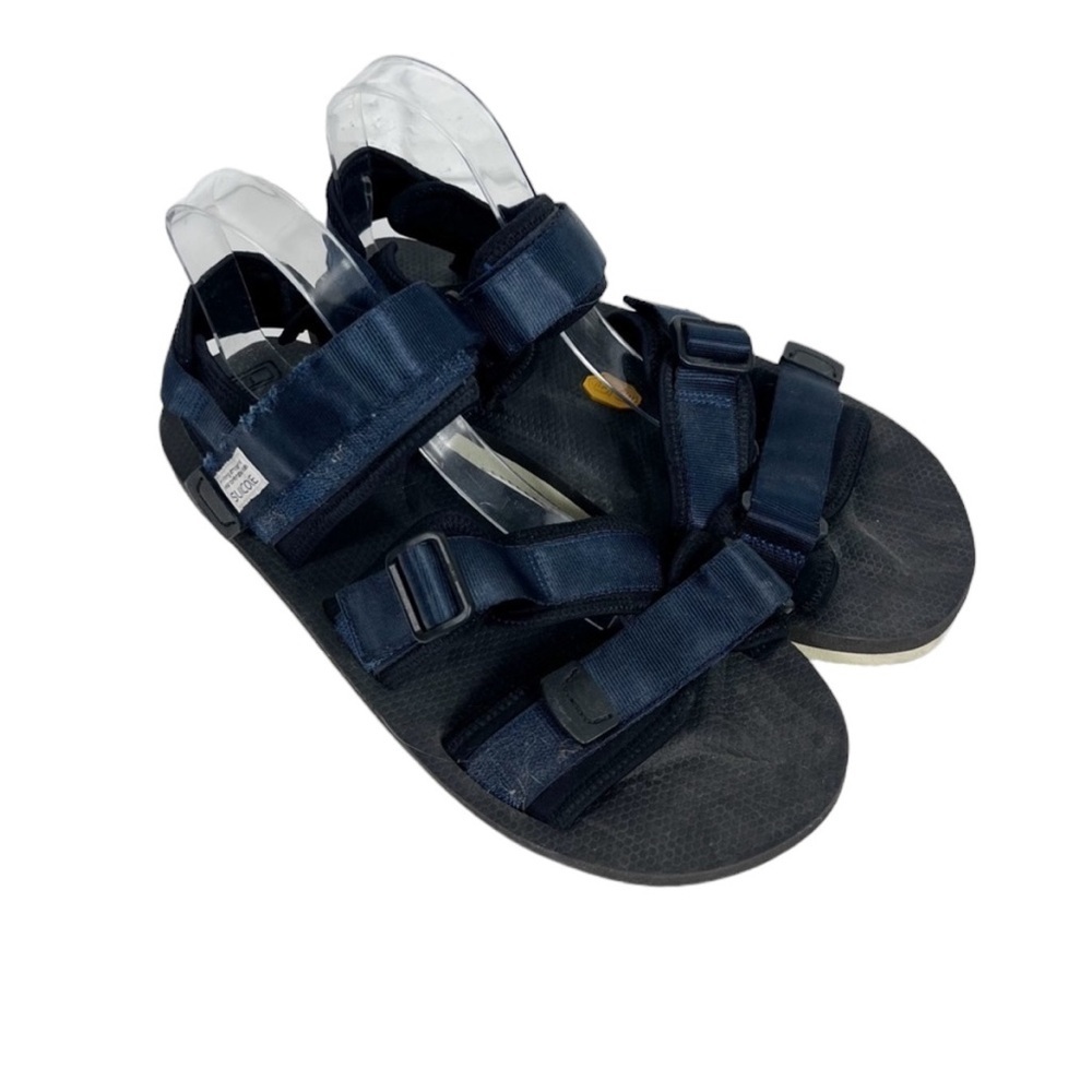 SUICOKE Navy Kisse-V Men’s Blue Strap Sandals | Viabram Sole | Revolve - Picture 2 of 7